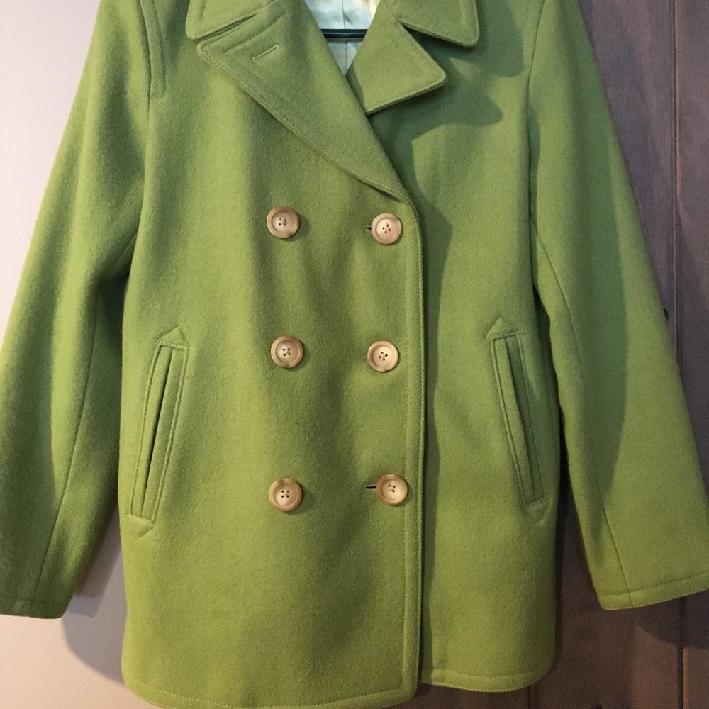 Gap green peacoat size S